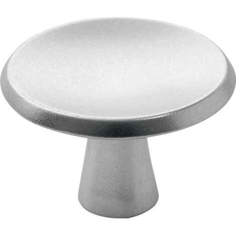 HERMETA 3751-01E Möbelknopf 3751 Aluminiumguss silberfarbig eloxiert