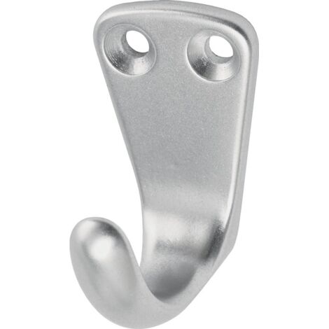 hermeta Handtuchhaken 0553 37 mm Aluminium silberfarbig eloxiert 33 mm - 0553-01E