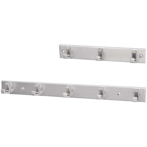 hermeta Handtuchhakenleiste 35 mm 210 mm Aluminium silberfarbig eloxiert 33,5 mm - 0653-01E