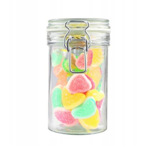 HERMETIERES GLASGEFÄSS MIT GLASDECKEL 500 ml