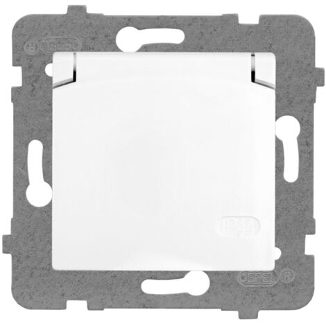 HERMETISCHE EINZELSTECKDOSE MIT/UNTER WEISS ROSA - E+PL-66604