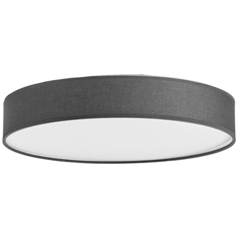 

Lámpara de techo LED de tela Saira, 40 cm, gris
