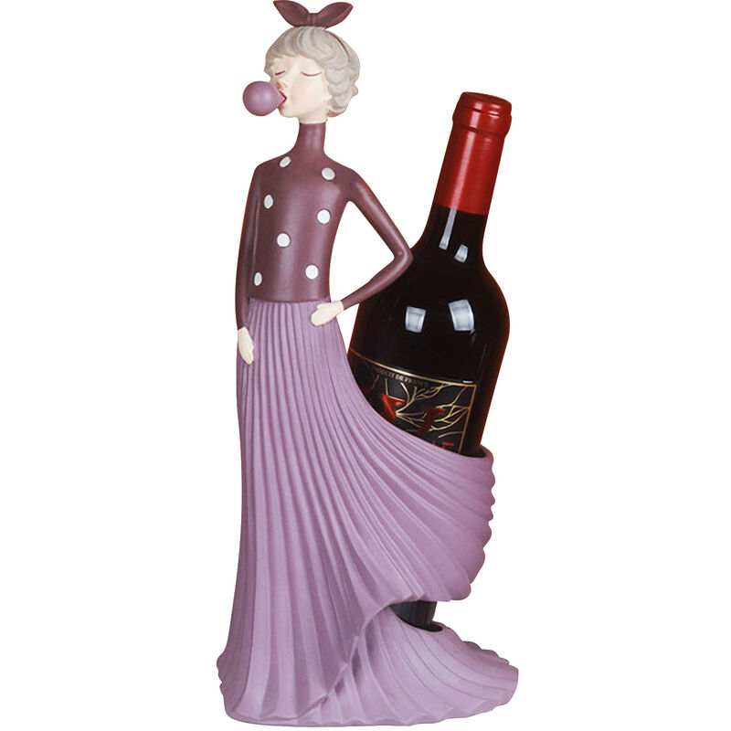 

Hermoso soporte de vino en forma de mujer, estante decorativo para vino, soporte para botella de vino de mesa para regalo, hogar, Bar, restaurante,