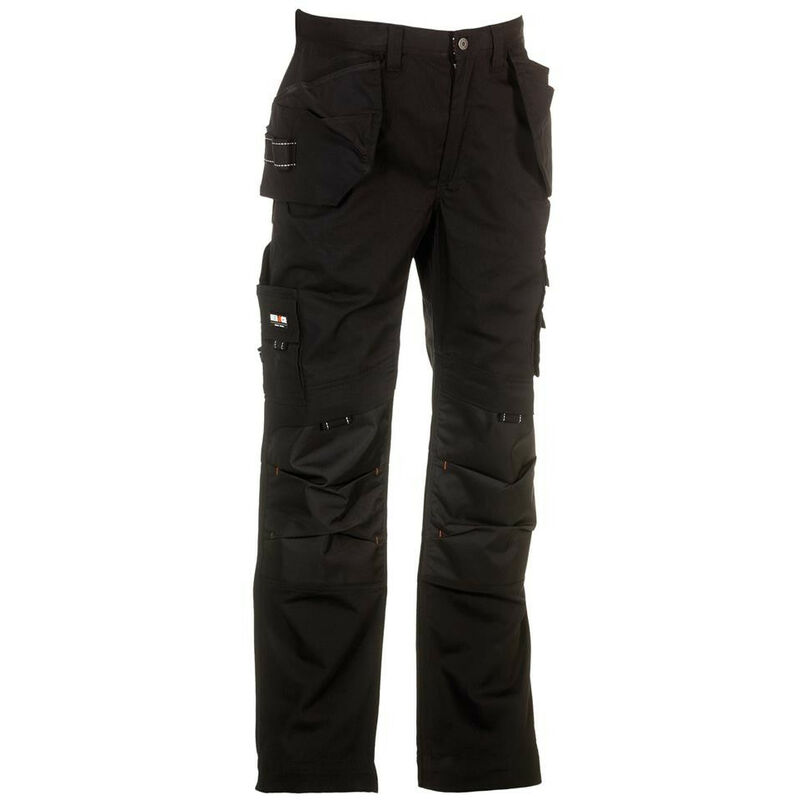 Dagan Trousers - Black 39/40'' - Black - Herock