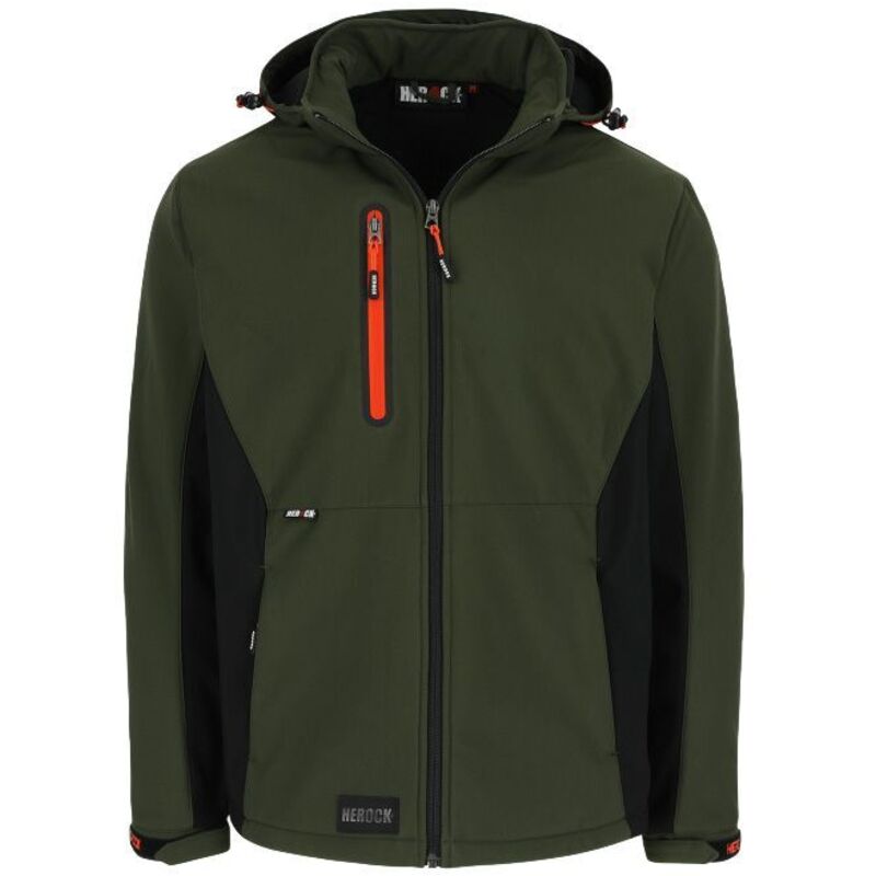 Veste trystan softshell kaki l Herock 23MJC1903DK-L