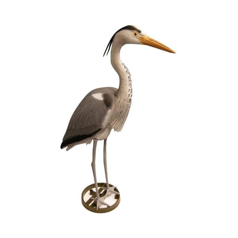 Ubbink - Héron décoratif Résine - Hauteur 87 cm - Gris