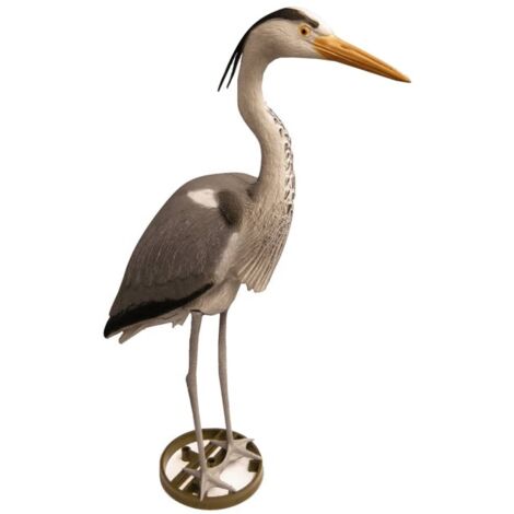Herón decorativo - UBBINK - Resina - Altura 87 cm - Gris