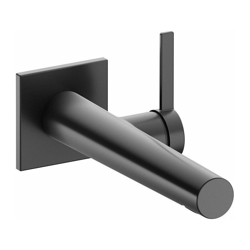 

Keuco - Mezclador monomando de lavabo IXMO cuadrado 187 mm cromo negro cepillado