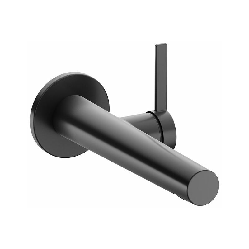 

Herraje Keuco IXMO 59516, juego monocomando para lavabo, 265mm, para montaje empotrado, roseta redonda, color: Negro cromo cepillado - 59516132101