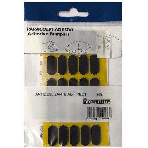 HERRAJES ALK antideslizante adh.rect 9x20 negro (25u) , El Antideslizante Adhesivo Rectangular de 9x20mm en color negro es un producto esencial para proteger