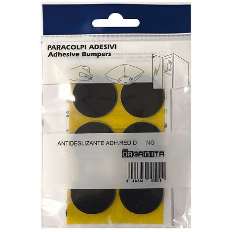 HERRAJES ALK antideslizante adh.red ø18 negro (16u) , Descubre nuestros antideslizantes adhesivos redondos de color negro con un diámetro de 18mm, perfectos
