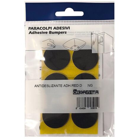 HERRAJES ALK antideslizante adh.red d28 negro (6u) , Descubre nuestros antideslizantes adhesivos redondos de color negro con un diámetro de 28mm, ideales par