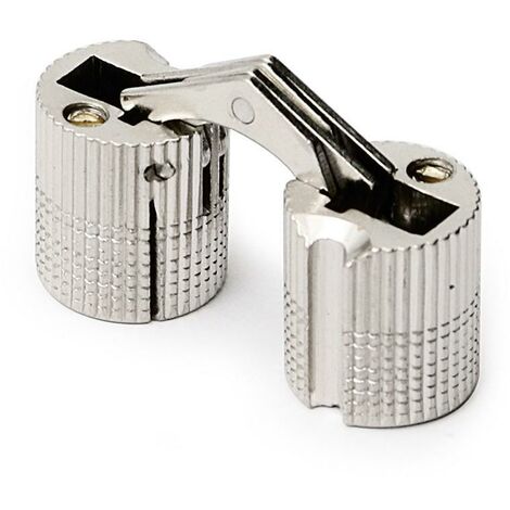 HERRAJES ALK bisagra oculta redonda laton 10mm niquel , La bisagra oculta redonda de latón de 10 mm es una opción duradera para puertas y muebles. Fabricada en material latón co