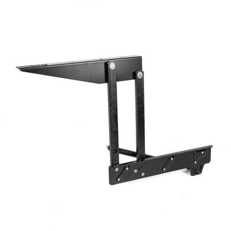 HERRAJES ALK elevable mesa mint-table con pistón acabado negro