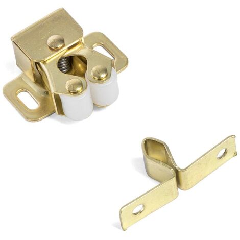 HERRAJES ALK golpete duplo doble rodillo goma laton , El golpete está diseñado para permitir que nuestras puertas se cierren por completo quedándose inmóviles sin que se abran s