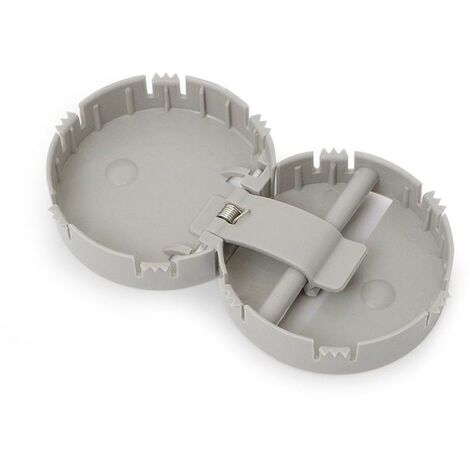 HERRAJES ALK jgo.conector plastico embutir d55 para mesa pieza a+b