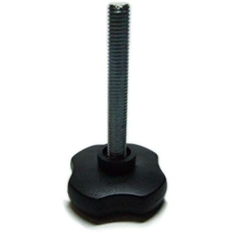 HERRAJES ALK mando ø45 negro con varilla m8x75mm , 0UNIDADES