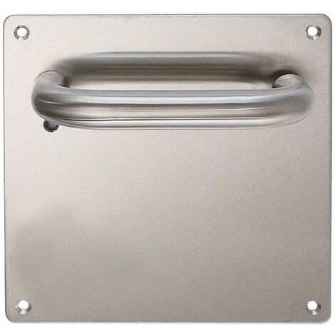 HERRAJES ALK manilla placa inoxidable 306 hades 170x170 ''u''