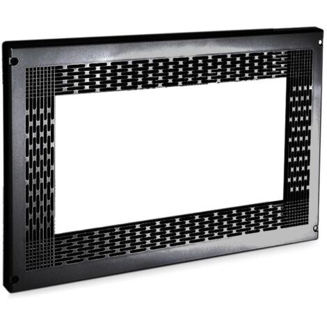 HERRAJES ALK marco mueble microondas 600x400 negro , AUREA Marco para el mueble de microondas. Con este marco el microondas queda totalmente embutido en el mueble, sin dejar esp