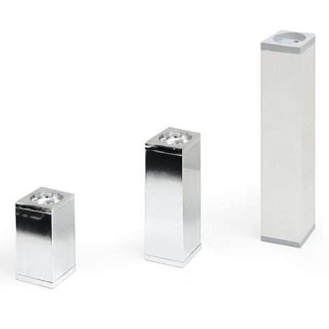 HERRAJES ALK pata aluminio cromado iberia 40x40 h120 (caja 4)