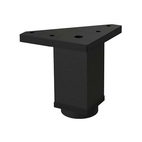 HERRAJES ALK pata aluminio modelo laos acabado negro altura h80 (caja 4)