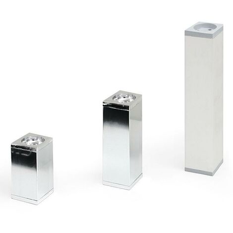 HERRAJES ALK pata aluminio plata mate iberia 40x40 h200 (caja 4)