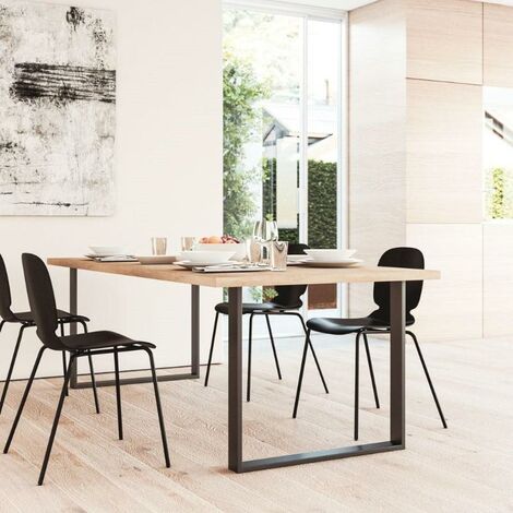 HERRAJES ALK pata metálica para mesa modelo ucal h710 acabado negro