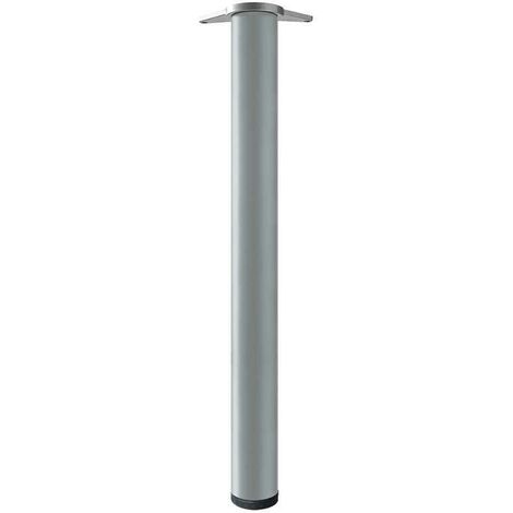 HERRAJES ALK pata regulable neiva para mesa ø80 h870 acabado gris metal
