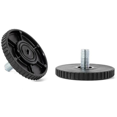 HERRAJES ALK pie nivelador rido ø50 m8x10 negro , 0UNIDADES