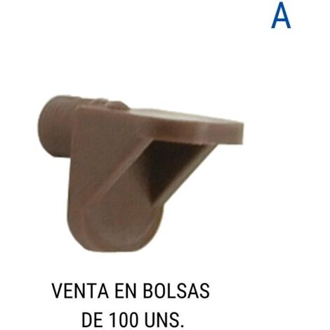 HERRAJES ALK pivote estante tunez marron (100u) , 0BOLSA , HERRAJES ALK pivote estante tunez marron (100u) , 0BOLSA