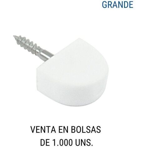 HERRAJES ALK soporte estante gris con tornillo blan (1.000u)