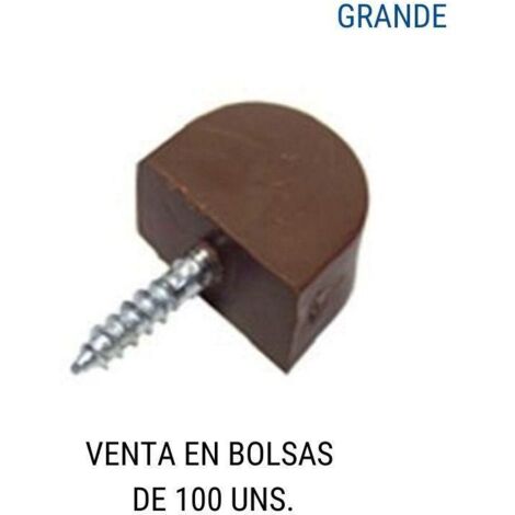 HERRAJES ALK soporte estante gris con tornillo marron (100u)