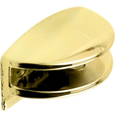 HERRAJES ALK soporte media luna para cristal 6mm oro , 0UNIDADES