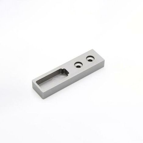 HERRAJES ALK soporte tubo lateral 30-12 plata mate acabado plata mate