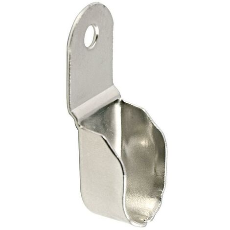 HERRAJES ALK soporte tubo stor ovalado 15-20 hierro niquel 049