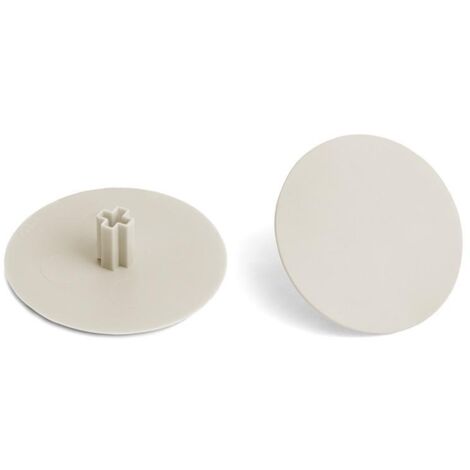 HERRAJES ALK tapa embellecedora allen 6 ø40mm pivote de 8mm acabado lino
