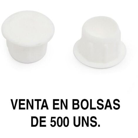 HERRAJES ALK tapa mina ag.10mm blanco (500u) , 0BOLSA , HERRAJES ALK tapa mina ag.10mm blanco (500u) , 0BOLSA