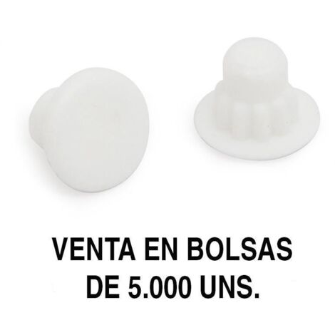 HERRAJES ALK tapa mina ag.5mm blanco (5.000u) , 0BOLSA , HERRAJES ALK tapa mina ag.5mm blanco (5.000u) , 0BOLSA