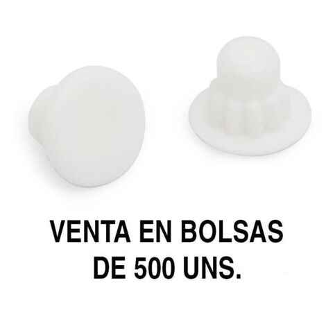 HERRAJES ALK tapa mina ag.5mm blanco (500u) , 0BOLSA , HERRAJES ALK tapa mina ag.5mm blanco (500u) , 0BOLSA