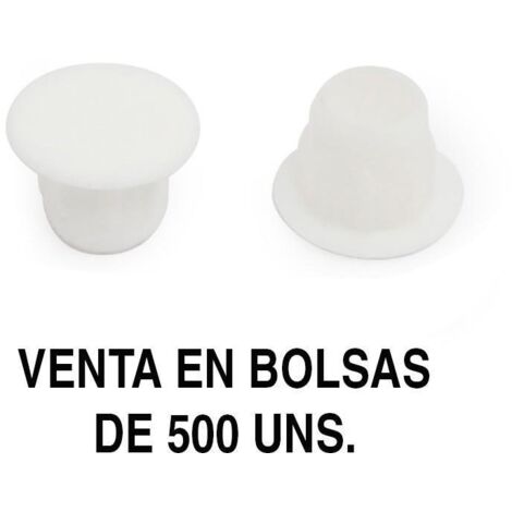 HERRAJES ALK tapa mina ag.8mm blanco (500u) , 0BOLSA , HERRAJES ALK tapa mina ag.8mm blanco (500u) , 0BOLSA