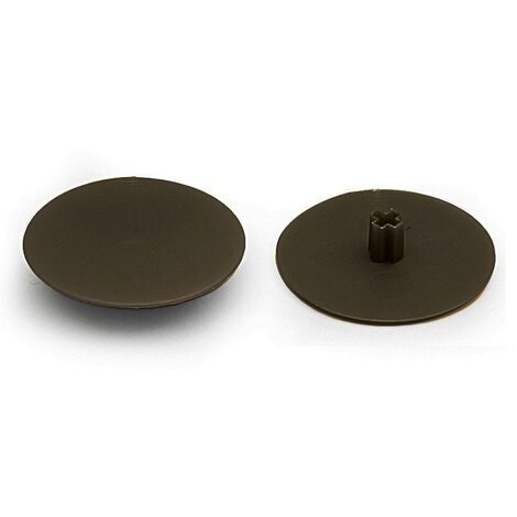 HERRAJES ALK tappo 25 tapa embellecedora ø30mm acabado marrón