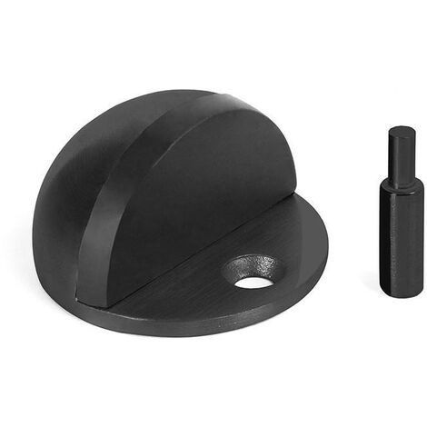HERRAJES ALK tope puerta d44 fij.tornillo negro mate  inox304