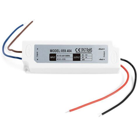 HERRAJES ALK transformador 36w 12v dc 150x39x30 ip67 , 0UNIDADES