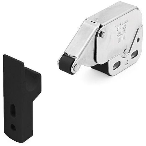 HERRAJES ALK vaiven resorte mini latch negro 188 , 0UNIDADES