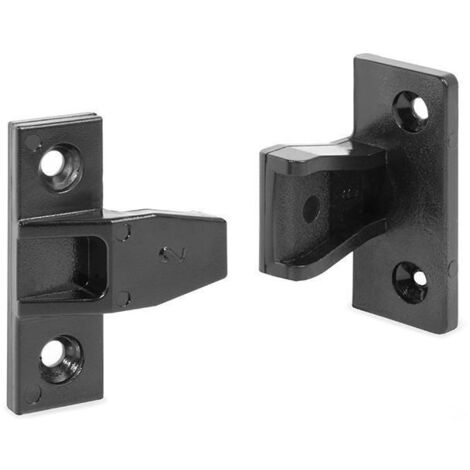 herrajes keku en-a para unión paneles plastico negro. para encastrar.