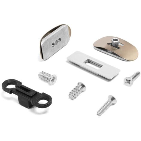 herrajes slimwinch. acero y plástico. puertas descendentes. cierre suave. montaje oculto. espesor 18mm - effegi brevetti acabado blanco tipo herraje embutir