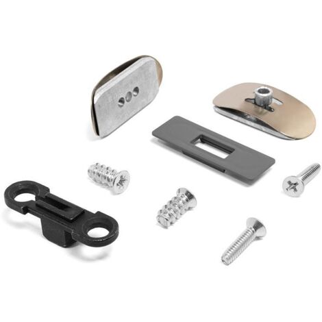 herrajes slimwinch. acero y plástico. puertas descendentes. cierre suave. montaje oculto. espesor 18mm - effegi brevetti acabado gris tipo herraje embutir