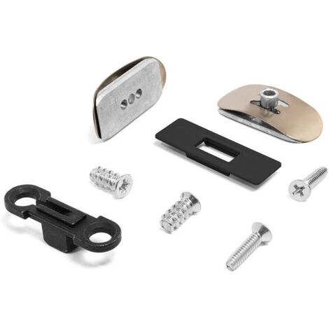 herrajes slimwinch. acero y plástico. puertas descendentes. cierre suave. montaje oculto. espesor 18mm - effegi brevetti acabado negro tipo herraje embutir