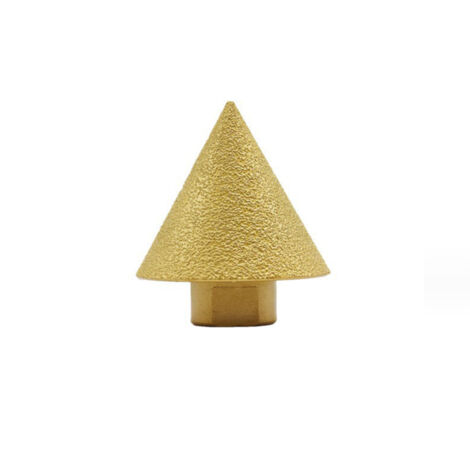 Herramienta biselado diamante – Cortador bisel redondeado – Perforar, agrandar, biselar – Para azulejos, mármol, granito – Accesorio pulido