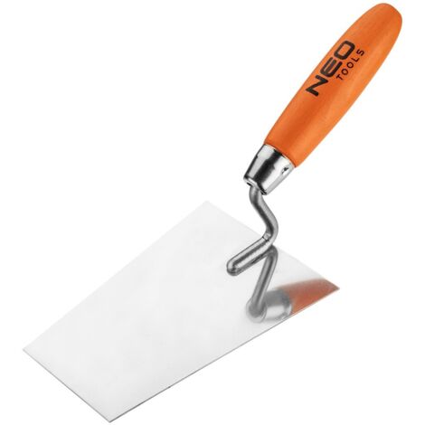 Herramienta de albañil neo 50-142 acero inoxidable mango madera